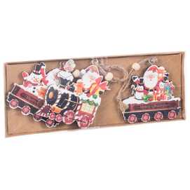 S/3 COLGANTE TREN MADERA 5,50 X 7 CM