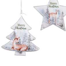 COLGANTE CIERVO METAL 3/M 8,50 X 10 CM