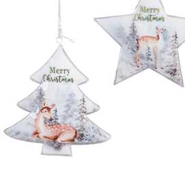 COLGANTE CIERVO METAL 3/M 8,50 X 10 CM