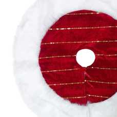 CUBRE PIE ÁRBOL POLIESTER ROJO 60 X 60 CM CUBRE PIE ÁRBOL POLIESTER ROJO 60 X 60 CM