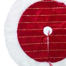 CUBRE PIE ÁRBOL POLIESTER ROJO 80 X 80 CM CUBRE PIE ÁRBOL POLIESTER ROJO 80 X 80 CM