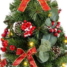 ÁRBOL 15 LEDS PVC 25 X 25 X 50 CM