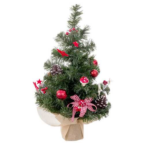 ÁRBOL LAZO Y SETAS PVC 25 X 25 X 50 CM