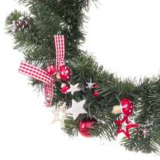 CORONA LAZOS Y SETAS PVC 40 X 15 X 40 CM CORONA LAZOS Y SETAS PVC 40 X 15 X 40 CM