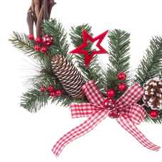 CORONA ACEBO LAZO PVC 30 X 5 X 30 CM CORONA ACEBO LAZO PVC 30 X 5 X 30 CM