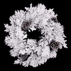 CORONA MIXTA CON PIÑAS 36 RAMAS PE-PVC 50 CM CORONA MIXTA CON PIÑAS 36 RAMAS PE-PVC 50 CM