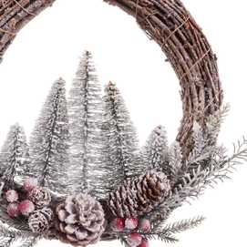 CORONA PIÑAS PLÁSTICO 30 X 30 CM