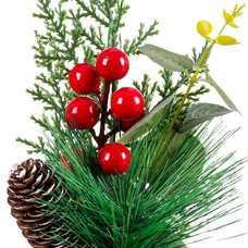 MACETA ACEBO CON HOJAS PLÁSTICO 23 CM MACETA ACEBO CON HOJAS PLÁSTICO 23 CM