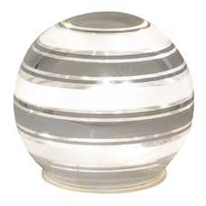 BOLA 8 LEDS CRISTAL PLATA 10 X 10 CM BOLA 8 LEDS CRISTAL PLATA 10 X 10 CM