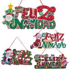 COLGANTE FELIZ NAVIDAD 4/M FOAM 41 X 18 CM