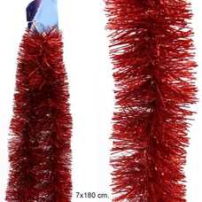 BOA ROJO DECORACIÓN NAVIDAD 180 X 7 X 7 CM BOA ROJO DECORACIÓN NAVIDAD 180 X 7 X 7 CM