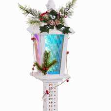 FAROLA CON LUZ MADERA 16 X 16 X 80 CM FAROLA CON LUZ MADERA 16 X 16 X 80 CM