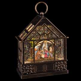 FAROLA LUZ Y MÚSICA PLÁSTICO 18 X 8,50 X 23 CM