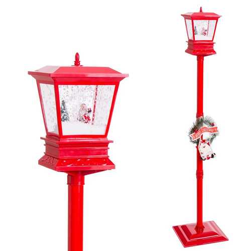 FAROLA LUZ, MÚSICA Y MOVIMIENTO PLÁSTICO 30 X 30 X 150 CM