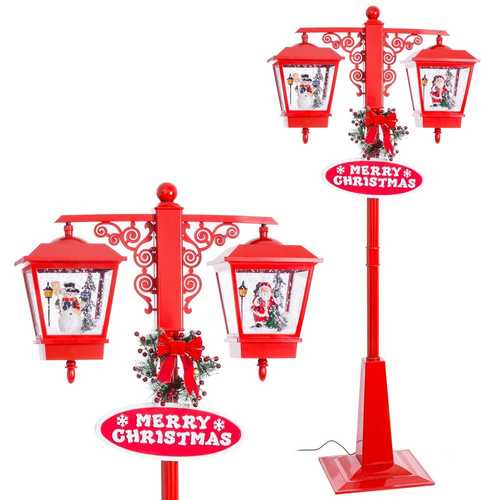 FAROLA DOBLE LUZ, MÚSICA Y MOVIMIENTO 40 X 40 X 188 CM