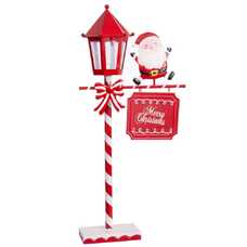 FAROLA CON LUZ PAPA NOEL METAL 30 X 13,50 X 63,50 CM FAROLA CON LUZ PAPA NOEL METAL 30 X 13,50 X 63,50 CM