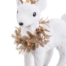 CIERVO DE PIE FOAM BLANCO 19 X 10 X 27 CM