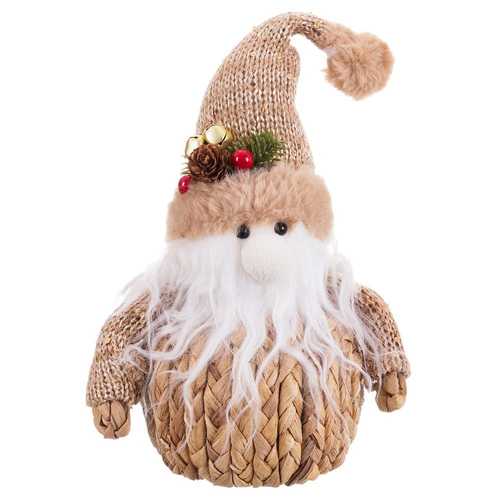 PAPA NOEL DE PAJA FOAM 14 X 12 X 20 CM