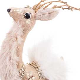 CIERVO POLIÉSTER-FOAM CHAMPÁN 13 X 5 X 29 CM