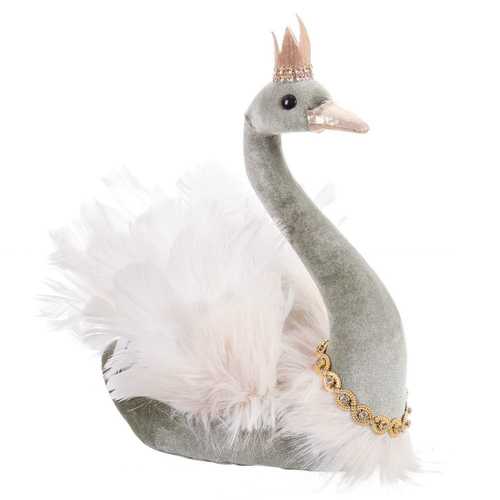 CISNE TERCIOPELO-FOAM VERDE 22 X 15 X 29 CM