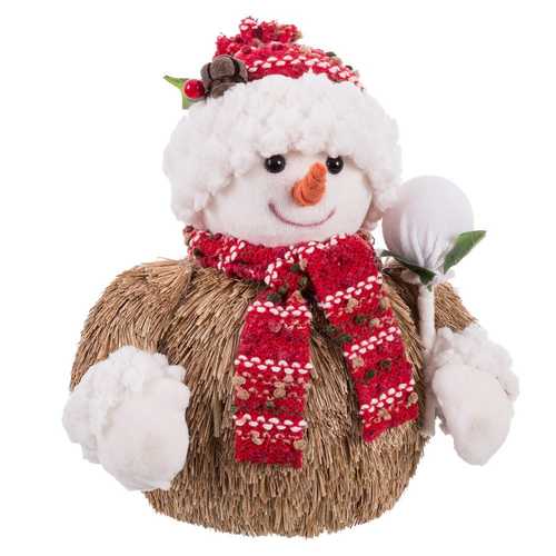 MUÑECO NIEVE HIERBA FOAM 19 X 15 X 21 CM