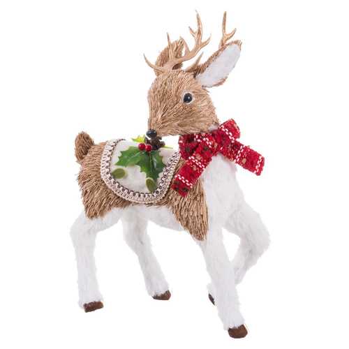 CIERVO DE PIE HIERBA FOAM 22 X 12 X 34 CM