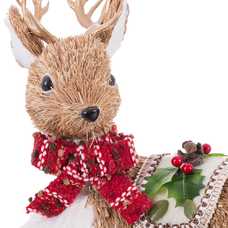 CIERVO SENTADO HIERBA FOAM 23 X 11 X 20 CM