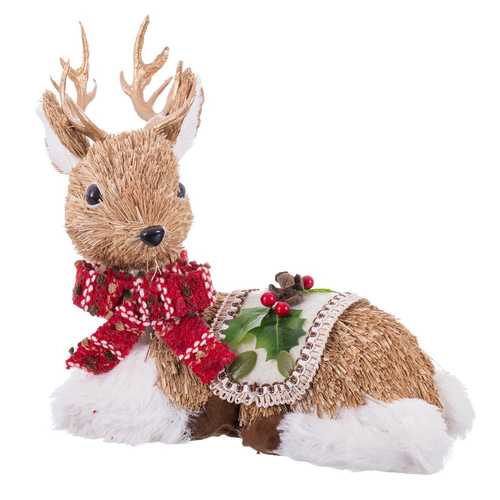 CIERVO SENTADO HIERBA FOAM 23 X 11 X 20 CM