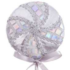 PIRULETA CRISTALES POLIÉSTER-FOAM PLATA 8,50 X 1,50 X 24 CM PIRULETA CRISTALES POLIÉSTER-FOAM PLATA 8,50 X 1,50 X 24 CM