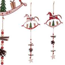 GUIRNALDA CABALLOS MADERA 2/M 16,50 X 0,50 X 48 CM