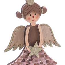FIGURA ÁNGEL MADERA 11 X 20 CM FIGURA ÁNGEL MADERA 11 X 20 CM
