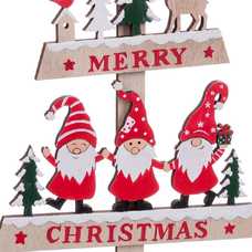 PEANA ÁRBOL X'MAS MADERA 17 X 4 X 30 CM PEANA ÁRBOL X'MAS MADERA 17 X 4 X 30 CM