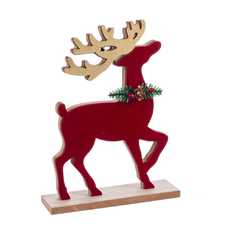 PEANA CIERVO MDF ROJO-ORO 15 X 20 CM PEANA CIERVO MDF ROJO-ORO 15 X 20 CM