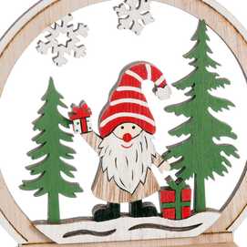 PEANA PAPA NOEL MERRY MADERA 14,30 X 2,50 X 16 CM