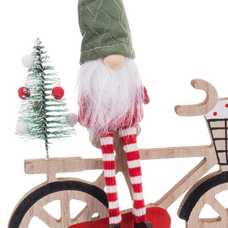 PEANA PAPA NOEL BICICLETA MADERA 19,50 X 5 X 25 CM
