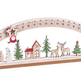 PEANA ADVIENTO MADERA 42 X 4 X 12,50 CM