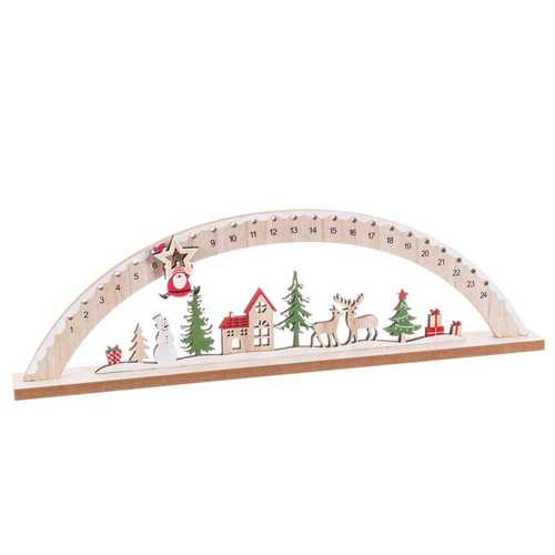 PEANA ADVIENTO MADERA 42 X 4 X 12,50 CM