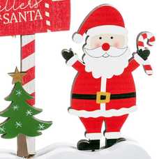 PEANA PAPA NOEL BUZÓN MADERA 11 X 16 X 0,40 CM