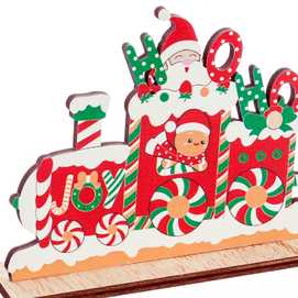 PEANA PAPA NOEL TREN MADERA 15,20 X 4 X 10,30 CM