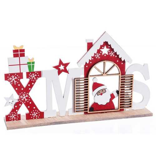 PEANA X'MAS PAPA NOEL MADERA 22 X 4,50 X 13 CM