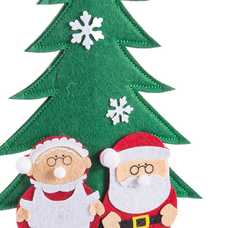PEANA ÁRBOL PAPA NOEL FIELTRO-MADERA 22 X 41 CM PEANA ÁRBOL PAPA NOEL FIELTRO-MADERA 22 X 41 CM