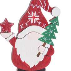 CALENDARIO PAPA NOEL MADERA 6,50 X 2 X 12 CM