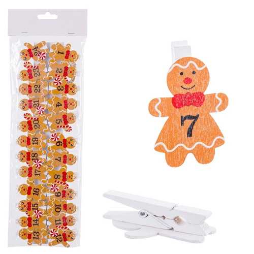 S/24 ADVIENTO CANDY MADERA 30 X 10 CM