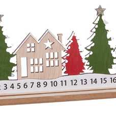 ADVIENTO CASAS MADERA 30 X 12 CM