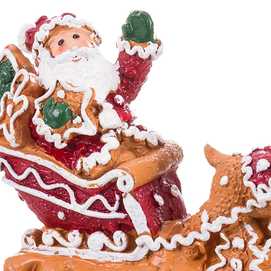 PAPA NOEL TRINEO RESINA 10,50 X 3 X 7 CM