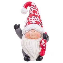 FIGURA PAPA NOEL RESINA 2/M 8 X 5 X 13 CM