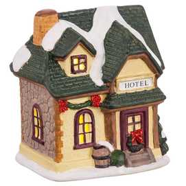 CASA CON LUZ RESINA 2/M 9 X 6,50 X 10,50 CM