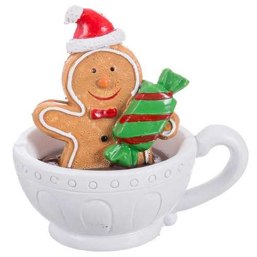 MUÑECO JENGIBRE TAZA RESINA 8,20 X 5,90 X 7,80 CM