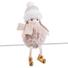 NIÑA TEJIDO BEIGE 4 X 4 X 15 CM