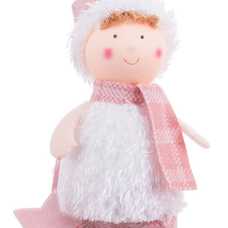 NIÑO / NIÑA DE PIE POLIESTER ROSA 2/M 8 X 8 X 33 CM